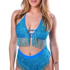 THE LUMi SHOP Hand Stitched Sequin Set- Pixie Blue HAND-STITCHED