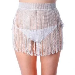 THE LUMI SHOP White Rhinestone Set Sequin Sets