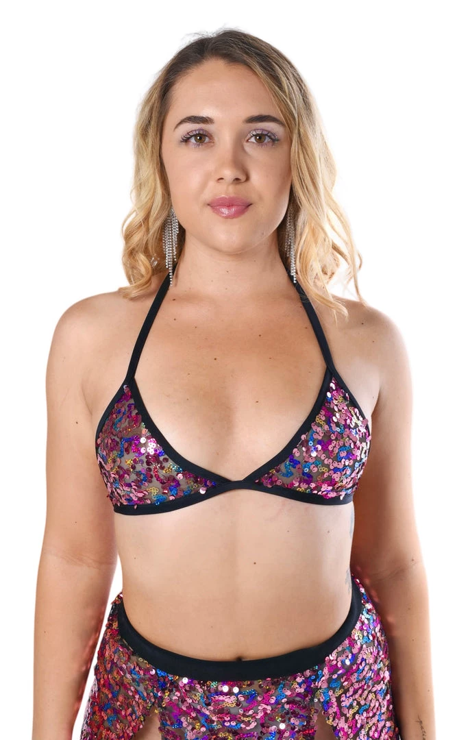 THE LUMi SHOP Sugar Plum Sequin Bralette Sequin Tops 3 THE LUMi SHOP Sugar Plum Sequin Bralette Sequin Tops