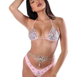 THE LUMI SHOP Hand Stitched Top- Pink Disco