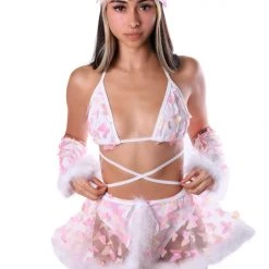 THE LUMI SHOP Pink Butterfly Fuzzy 3D Set (5pcs)