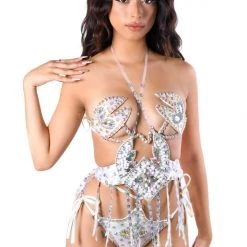 THE LUMI SHOP SUMMER 2022 FULL OUTFIT- Desert Wildfire(Carnival Top+Bottom+Belt Harness)