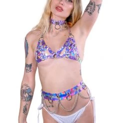 THE LUMi SHOP Sequin Sets Space Hologram Set - Purple ( 3 Pcs)