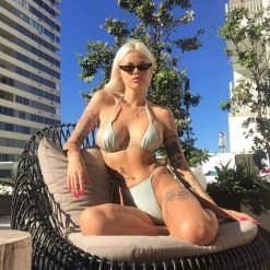 THE LUMi SHOP Sequin Sets Light Reflective Bikini Set