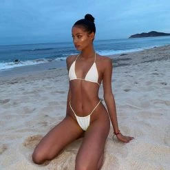 THE LUMi SHOP Sequin Sets Light Reflective Bikini Set