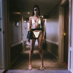 THE LUMi SHOP Sequin Sets Light Reflective Bikini Set