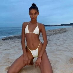 THE LUMi SHOP Sequin Sets Light Reflective Bikini Set