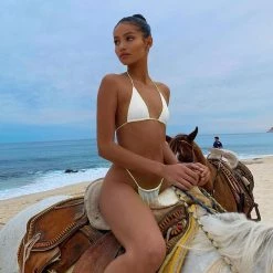 THE LUMi SHOP Sequin Sets Light Reflective Bikini Set