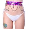 THE LUMI SHOP HARNESSES & CHAINS Space Hologram Hoop Harness Belt