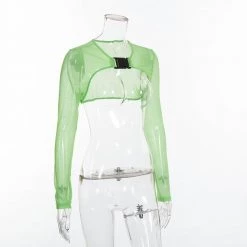 THE LUMi SHOP Neon Elf Buckle Top