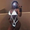 THE LUMi SHOP Light Reflective Rave Bodysuit