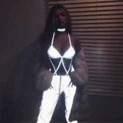 THE LUMi SHOP Light Reflective Rave Bodysuit