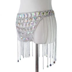 THE LUMi SHOP Silver Crystal Rhinestone Skirt 13 THE LUMi SHOP Silver Crystal Rhinestone Skirt