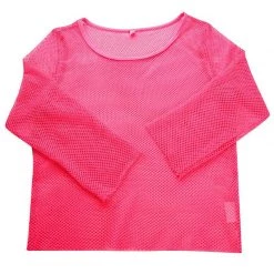 THE LUMi SHOP Tops Street-Neon Green/Pink Mesh Top