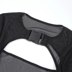 THE LUMi SHOP Bodysuits Goth Party Black See Through Romper