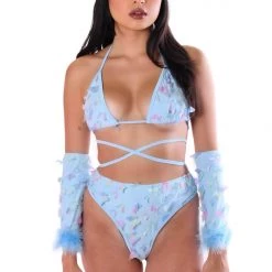THE LUMI SHOP Blue Butterfly Dream 3D Fuzzy Set (4pcs)