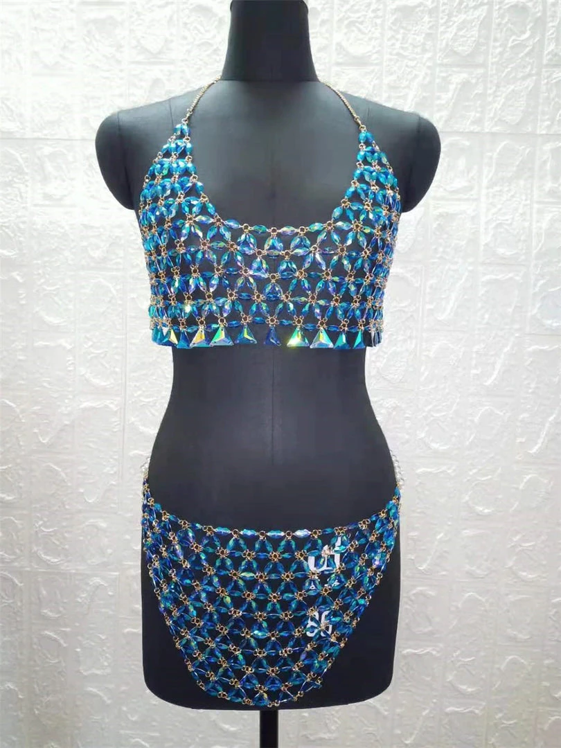 THE LUMI SHOP Blue Daisy Gem Body Jewelry Set SPRING 2022 5 THE LUMI SHOP Blue Daisy Gem Body Jewelry Set SPRING 2022