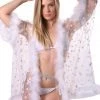 THE LUMI SHOP Fuzzy Kimono- White Daisy SPRING 2022
