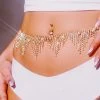 THE LUMi SHOP Rhinestone Tassel Belt