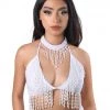 THE LUMi SHOP HAND-STITCHED Hand Stitched Sequin Bra Top - Techno Doll