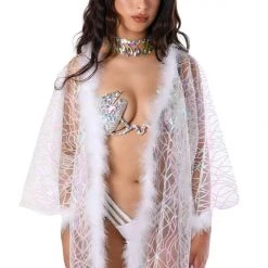 THE LUMI SHOP SUMMER 2022 Fuzzy Sequin Kimono- Ice Pixie 9 THE LUMI SHOP SUMMER 2022 Fuzzy Sequin Kimono- Ice Pixie