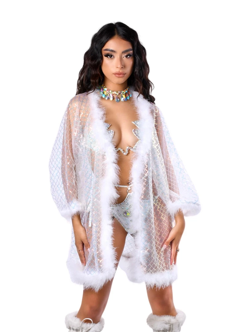 THE LUMI SHOP Signature Sequin Kimonos Fuzzy Sequin Kimono-Ice Fairy 5 THE LUMI SHOP Signature Sequin Kimonos Fuzzy Sequin Kimono-Ice Fairy