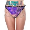 THE LUMi SHOP Holographic Hoop Chain Belt Belts