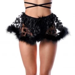 THE LUMI SHOP Midnight Butterfly Fuzzy 3D Skirt SUMMER 2022