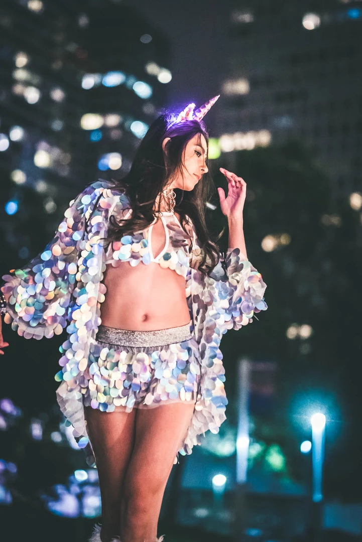 THE LUMi SHOP Sequin Skirts Pastel Meadow Mini Sequin Skirt 4 THE LUMi SHOP Sequin Skirts Pastel Meadow Mini Sequin Skirt