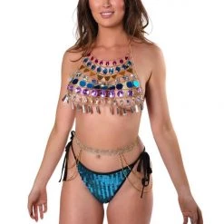 THE LUMI SHOP Purple Gypsy Gem Top