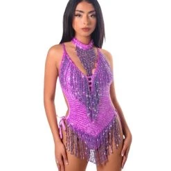 THE LUMI SHOP SPRING 2022 Hand Stitched Bodysuit- Lilac Dreams