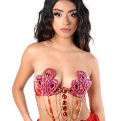 THE LUMI SHOP Red Swan Empress Carnival Bra Top SUMMER 2022