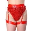 THE LUMI SHOP Red Devil Vegan Leather Leg Harness