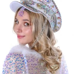 THE LUMI SHOP Festival Hats Iridescent Gem Rhinestone Festival Hat 9 THE LUMI SHOP Festival Hats Iridescent Gem Rhinestone Festival Hat