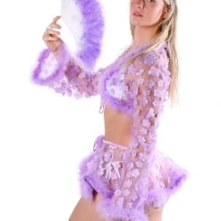 THE LUMI SHOP FUZZY 3D SETS Lilac Blossom Fuzzy 3D Top