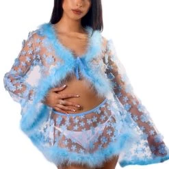 THE LUMI SHOP SPRING 2022 Blue Barbie Fuzzy 3D Floral Set