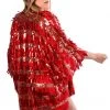 Lumishopusa Sequin Kimono - Ruby