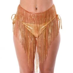 THE LUMI SHOP SUMMER 2022 Empress Gold Rhinestone Skirt