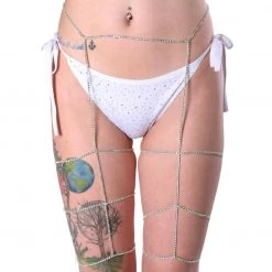 THE LUMI SHOP Crystal Rhinestone Leg Piece