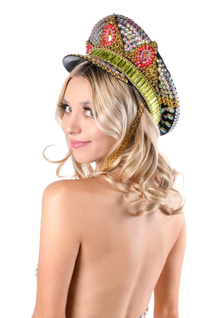 THE LUMI SHOP Golden Pink Rhinestone Festival Hat SPRING 2022 4 THE LUMI SHOP Golden Pink Rhinestone Festival Hat SPRING 2022