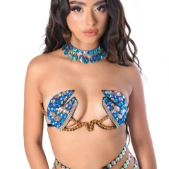 THE LUMI SHOP SUMMER 2022 FULL OUTFIT - Blue Sapphire Carnival Set