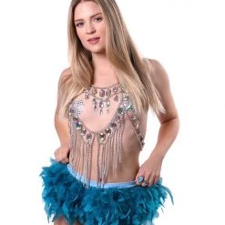 THE LUMI SHOP Silver Gem Chain Top SPRING 2022