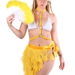 THE LUMI SHOP FULL OUTFIT-Daisy(Top+Skirt+Harness+Fan)