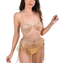 THE LUMI SHOP Gold Mermaid Rhinestone Top SUMMER 2022 9 THE LUMI SHOP Gold Mermaid Rhinestone Top SUMMER 2022