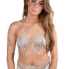 THE LUMI SHOP SUMMER 2022 Goddess Drip Rhinestone Top