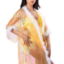 THE LUMI SHOP Fuzzy Kimono- Amber Signature Fuzzy Kimonos