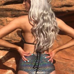 THE LUMi SHOP Bottoms High Waist Bottom - Disco Zebra