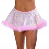THE LUMI SHOP Pink Candy Fuzzy 3D Sequin Skirt