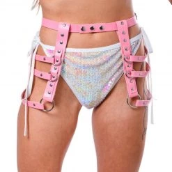 THE LUMI SHOP Miss Pink Leg Harness HARNESSES & CHAINS