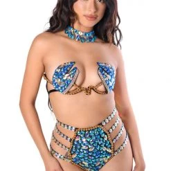 THE LUMI SHOP SUMMER 2022 FULL OUTFIT - Blue Sapphire Carnival Set